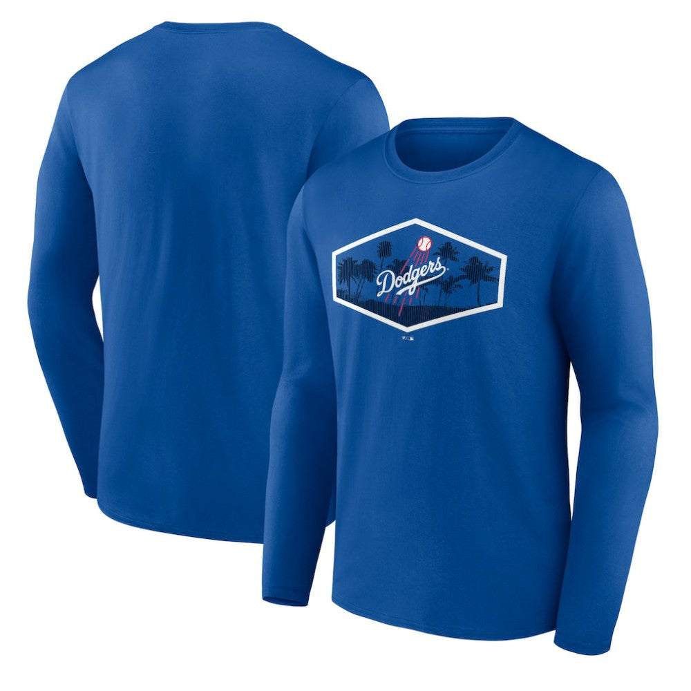 Los Angeles Dodgers Scoreboard Long Sleeve T-Shirt - Royal - MLB Discount