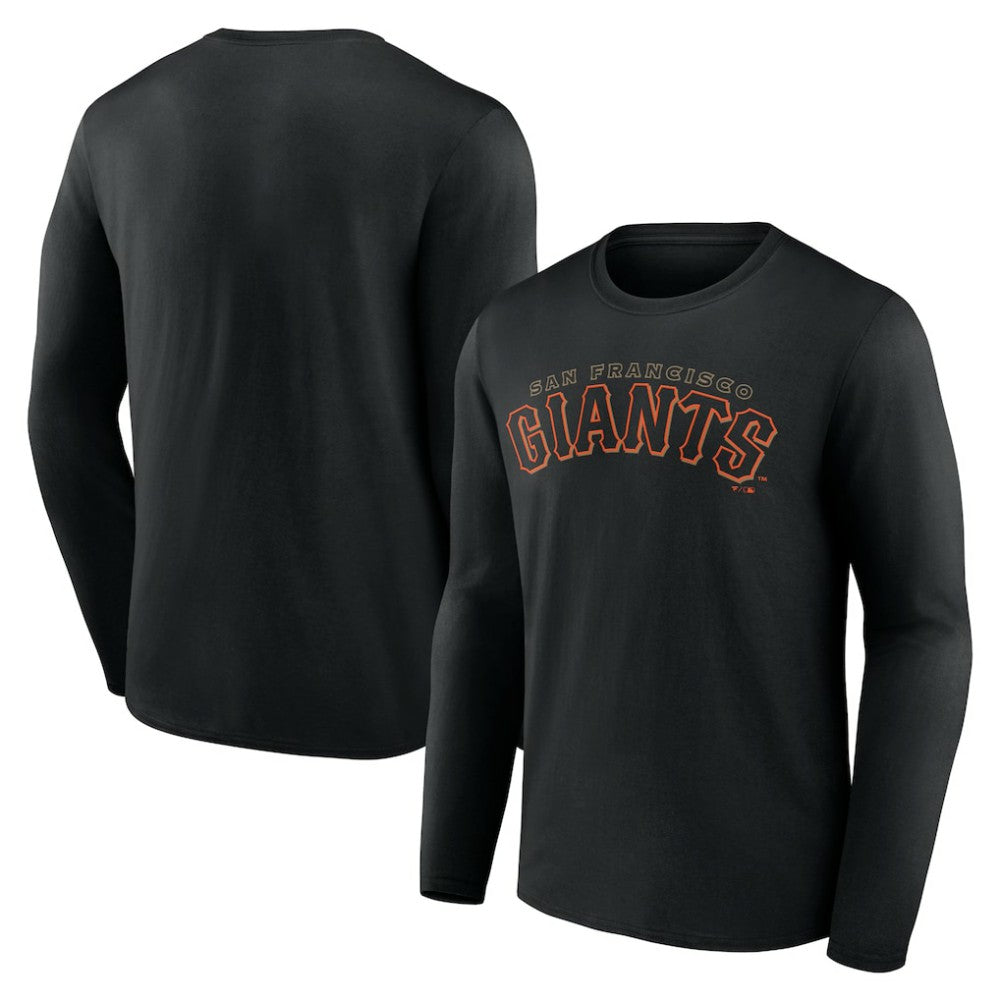 San Francisco Giants Giants Alternate Club Lettering Long Sleeve T-Shirt - Black - MLB Lifestyle