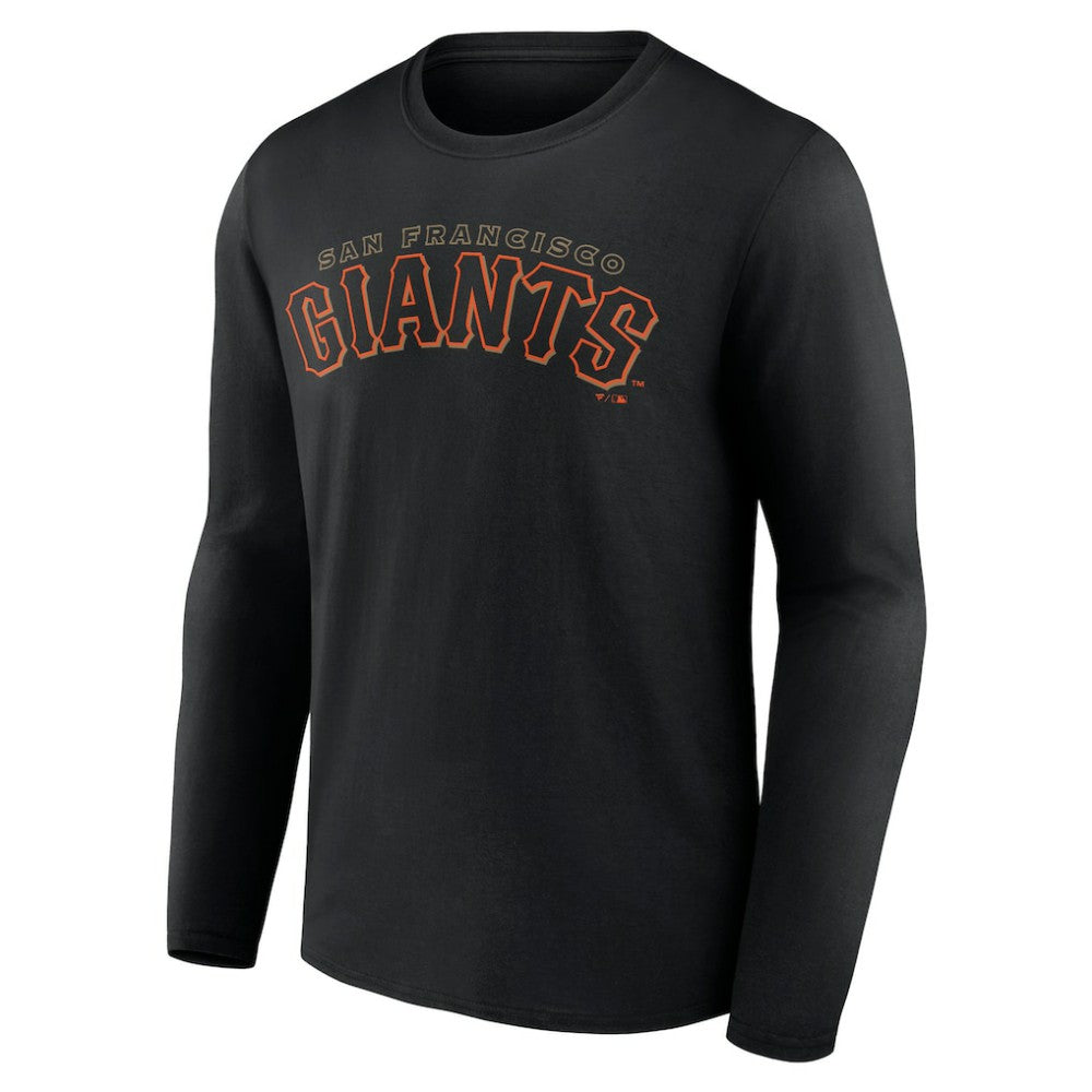 San Francisco Giants Giants Alternate Club Lettering Long Sleeve T-Shirt - Black - MLB Lifestyle