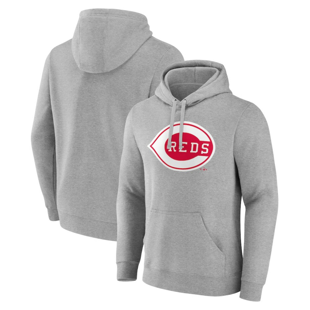 Cincinnati Reds Wahconah Pullover Hoodie - Gray - MLB Discount