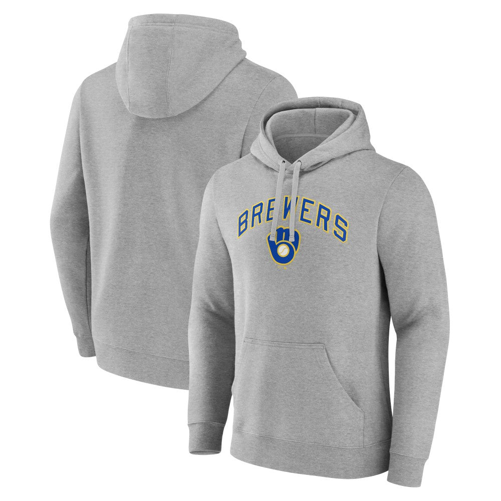 Milwaukee Brewers Wahconah Pullover Hoodie - Gray - MLB Online