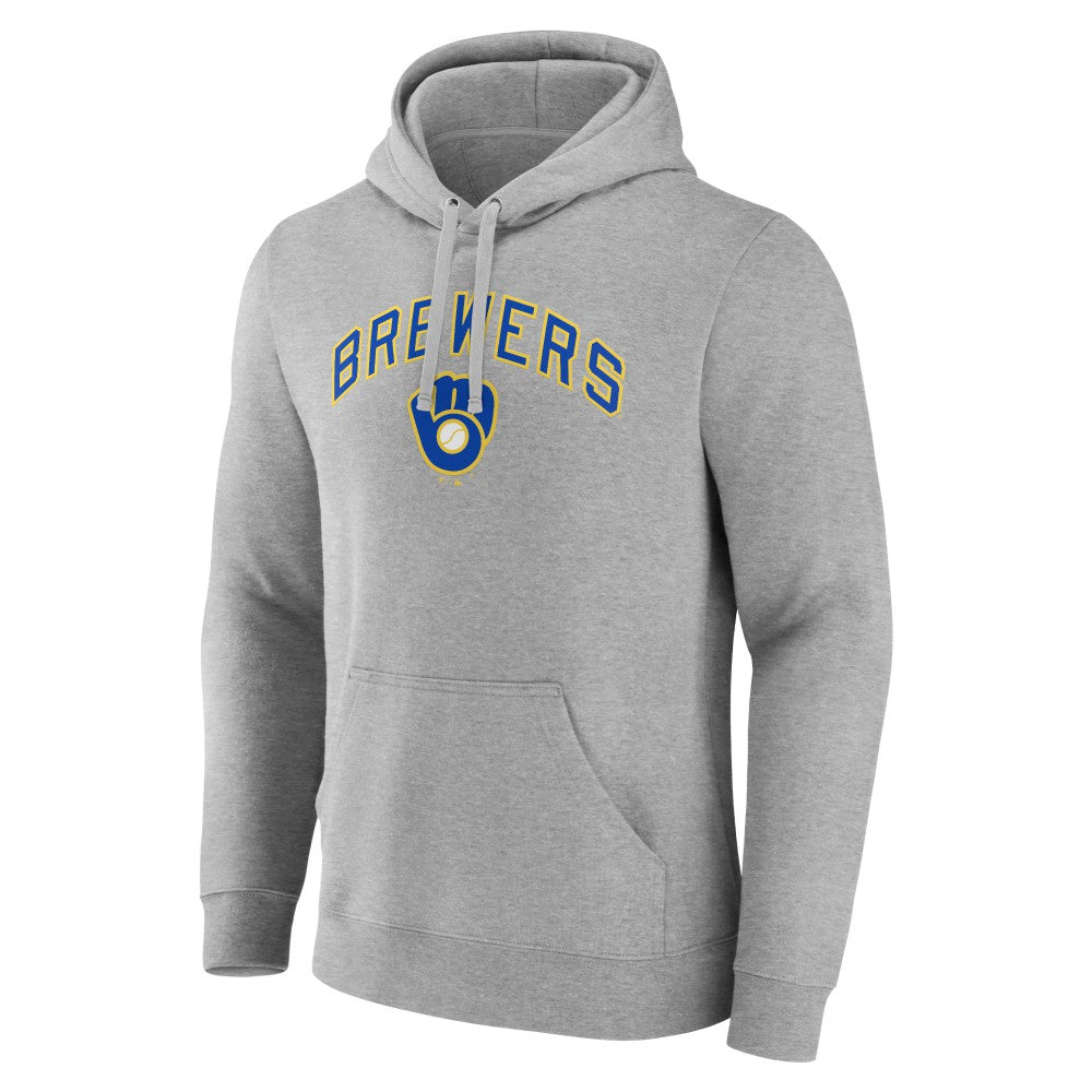 Milwaukee Brewers Wahconah Pullover Hoodie - Gray - MLB Online
