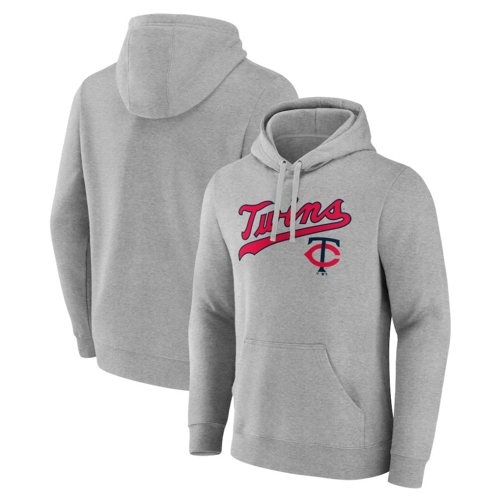 Minnesota Twins Wahconah Pullover Hoodie - Gray - MLB Sale