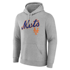 New York Mets Wahconah Pullover Hoodie - Gray - MLB Discount