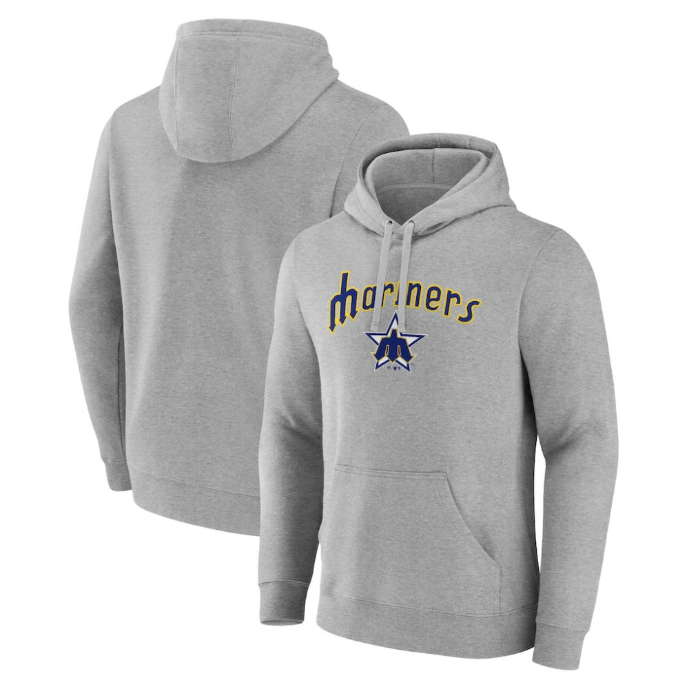 Seattle Mariners Wahconah Pullover Hoodie - Gray - MLB Lifestyle