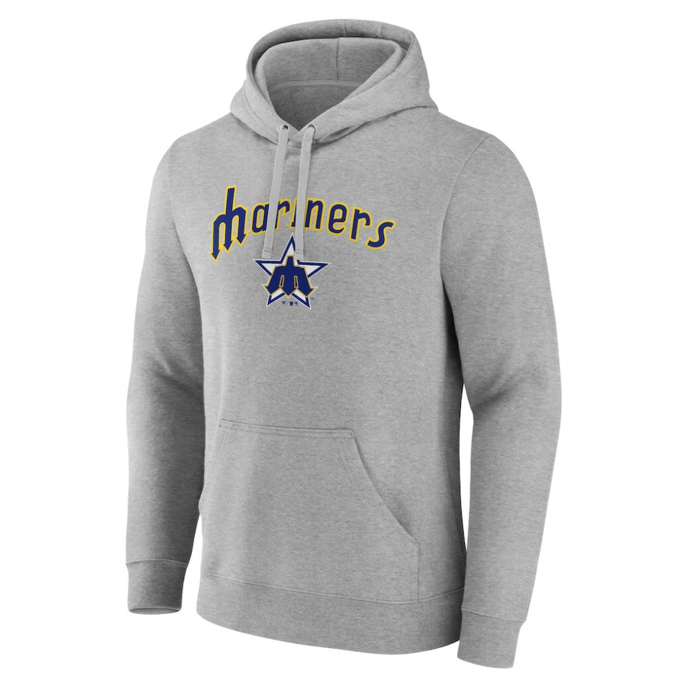 Seattle Mariners Wahconah Pullover Hoodie - Gray - MLB Lifestyle