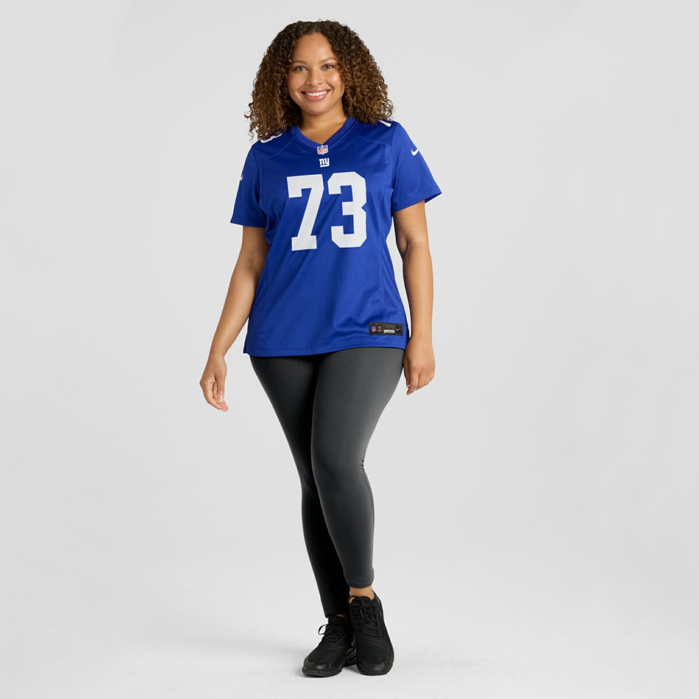 Nike Evan Neal New York Giants Women's Game Player Jersey Royal