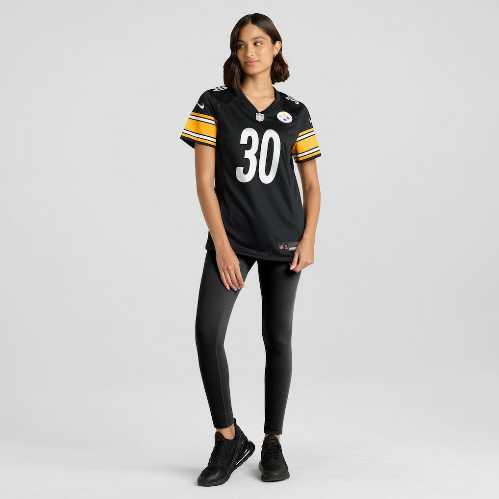 Nike Jaylen Warren Pittsburgh Steelers Women's Game Player Jersey Black