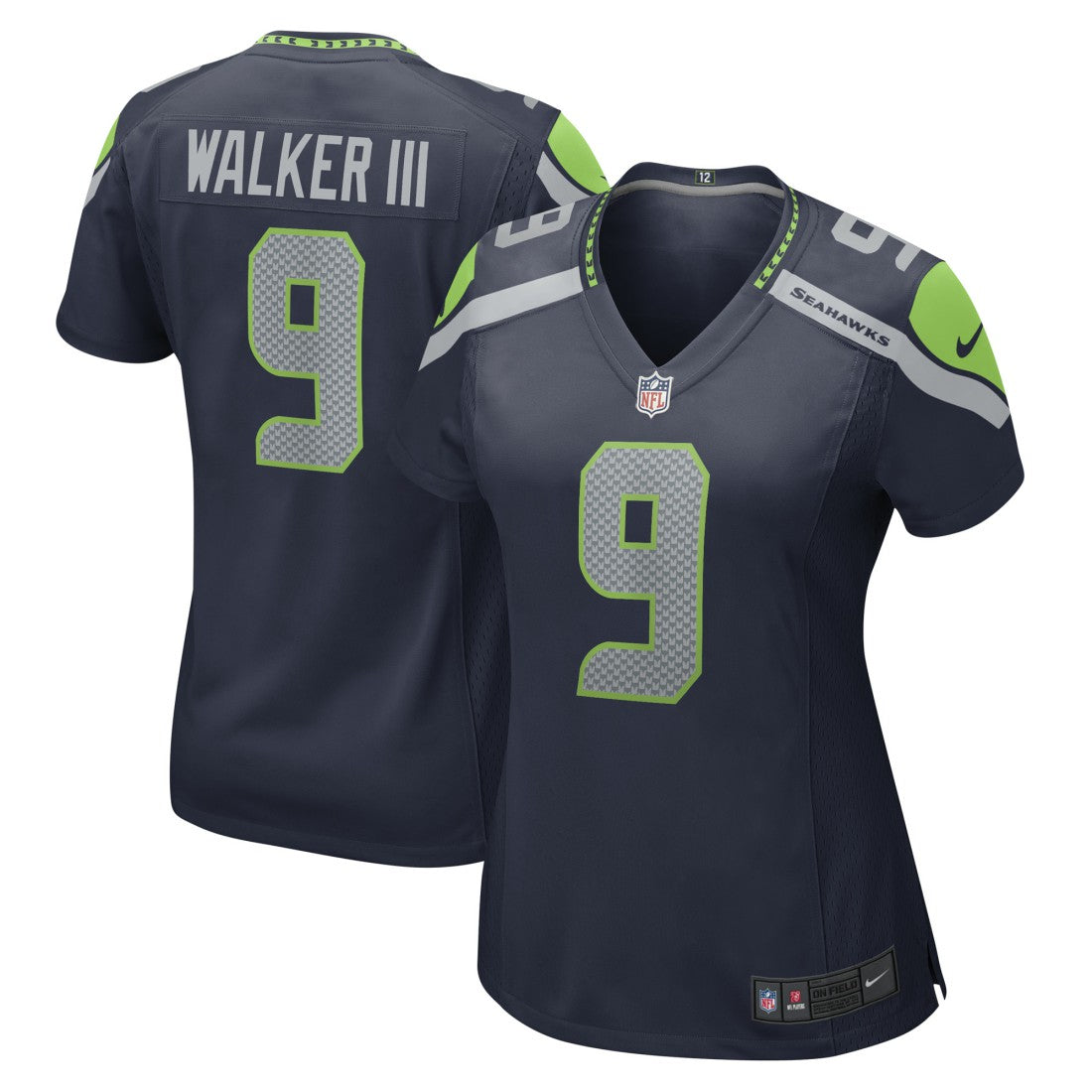 Nike Kenneth Walker III Seattle Seahawks Women's Player Jersey Navy