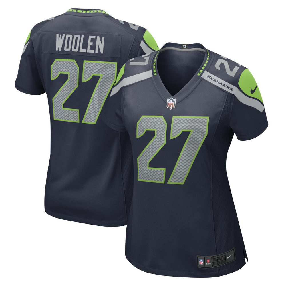 Nike Riq Woolen Seattle Seahawks Women's Team Game Jersey College Navy