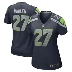 Nike Riq Woolen Seattle Seahawks Women's Team Game Jersey College Navy