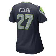 Nike Riq Woolen Seattle Seahawks Women's Team Game Jersey College Navy