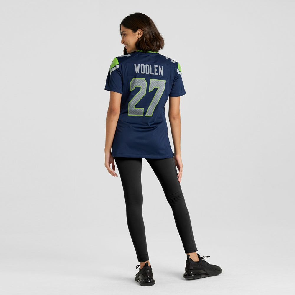 Nike Riq Woolen Seattle Seahawks Women's Team Game Jersey College Navy