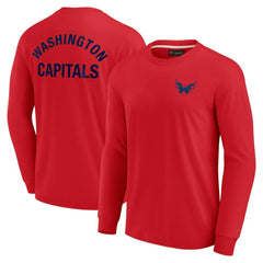 Washington Capitals Fanatics Unisex Elements Super Soft Long Sleeve T-Shirt - Red - NHL 5120873