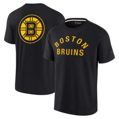 Boston Bruins Fanatics Unisex Elements Super Soft Short Sleeve T-Shirt - Black - NHL 5120882