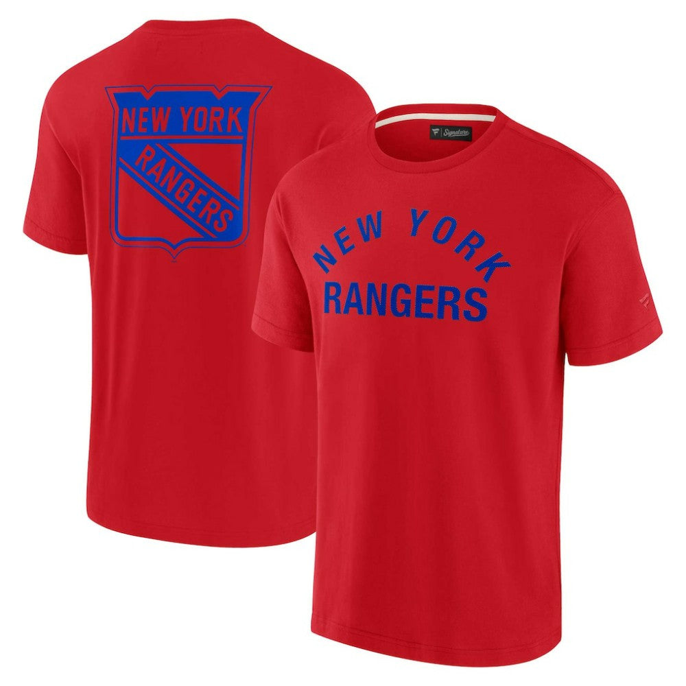 New York Rangers Fanatics Unisex Elements Super Soft Short Sleeve T-Shirt - Red - NHL 5120886