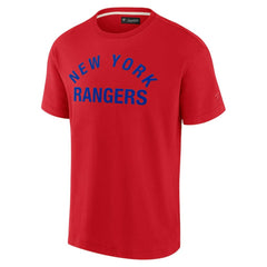 New York Rangers Fanatics Unisex Elements Super Soft Short Sleeve T-Shirt - Red - NHL 5120886
