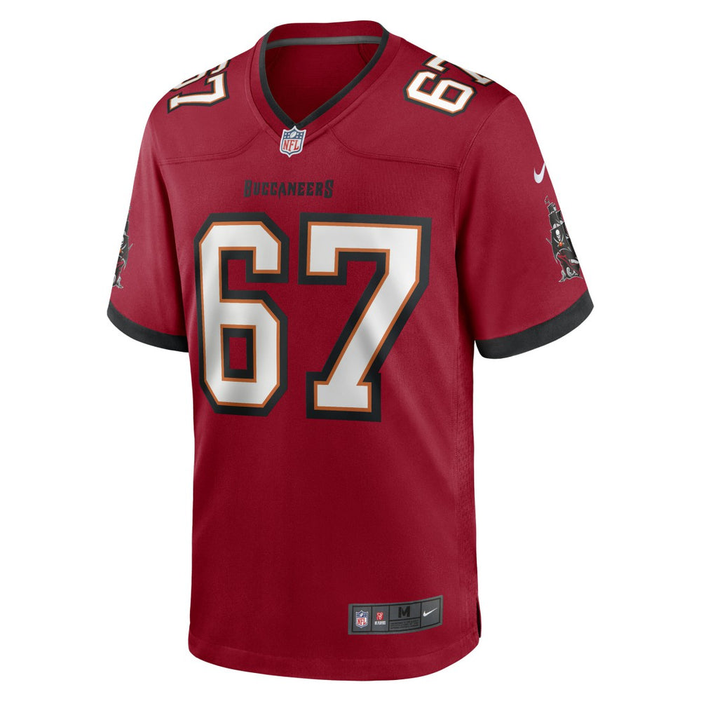 Nike Luke Goedeke Tampa Bay Buccaneers Game Player Jersey Red