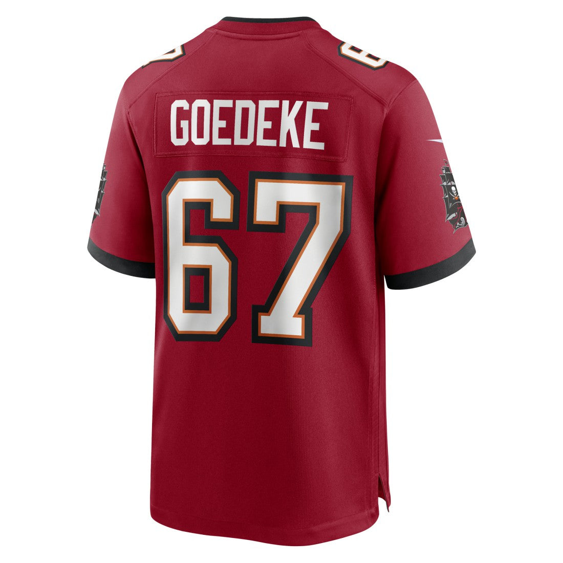 Nike Luke Goedeke Tampa Bay Buccaneers Game Player Jersey Red