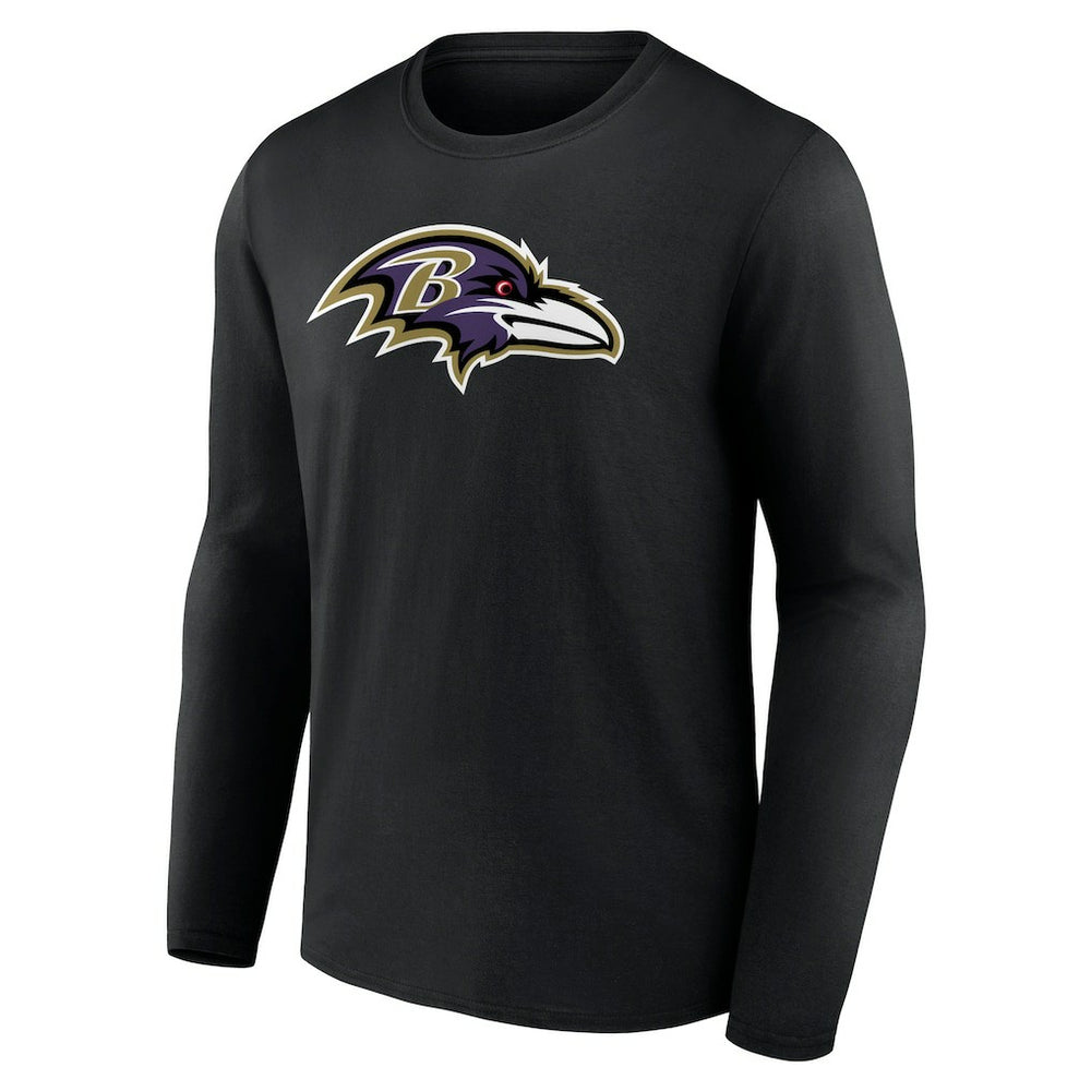 Baltimore Ravens Primary Team Logo Long Sleeve T-Shirt Black