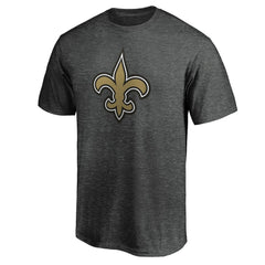Fanatics New Orleans Saints Primary Logo T-Shirt Heather Charcoal