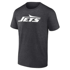 Fanatics New York Jets Primary Logo T-Shirt Heather Charcoal