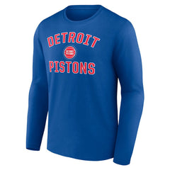 Detroit Pistons Victory Arch Team Long Sleeve T-Shirt Royal