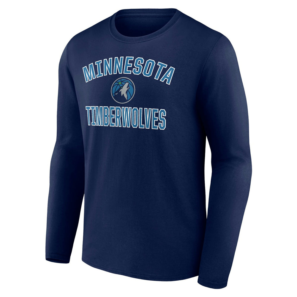 Minnesota Timberwolves Victory Arch Team Long Sleeve T-Shirt Navy