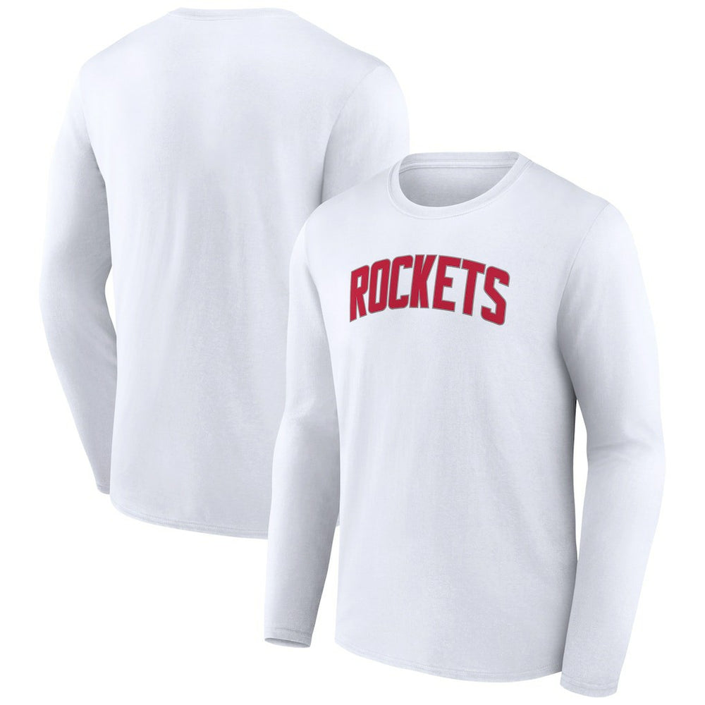 Houston Rockets Alternate Logo Long Sleeve T-Shirt White