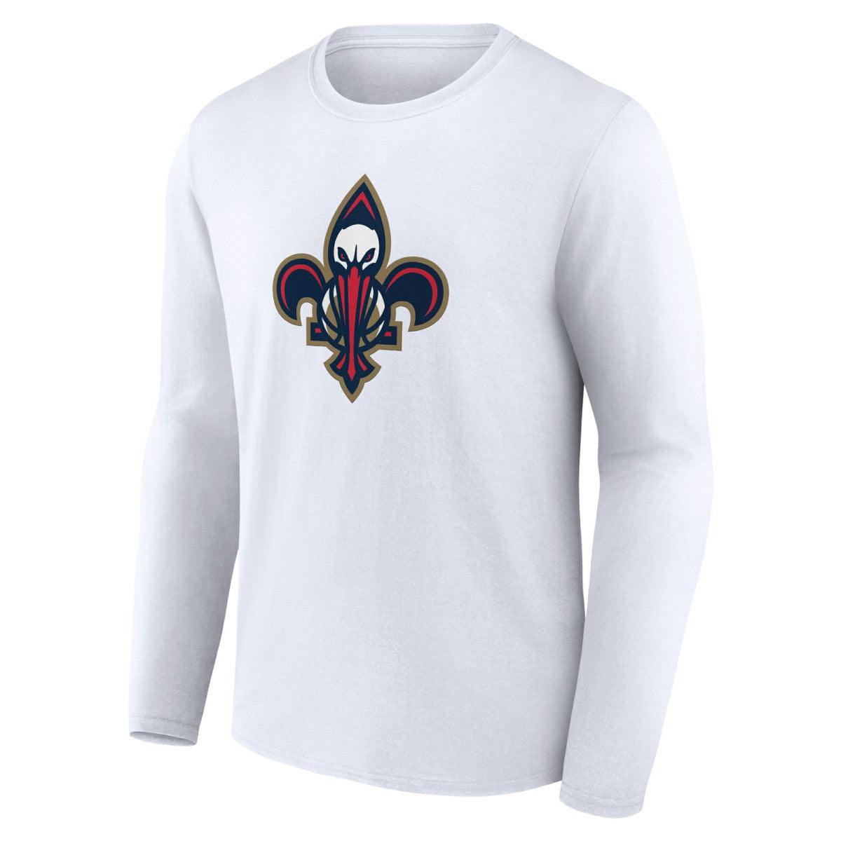 New Orleans Pelicans Alternate Logo Long Sleeve T-Shirt White