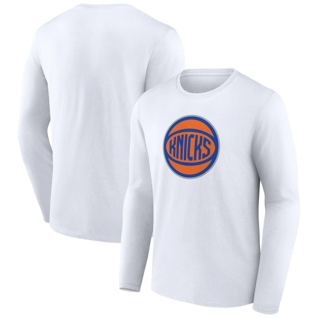 New York Knicks Alternate Logo Long Sleeve T-Shirt White