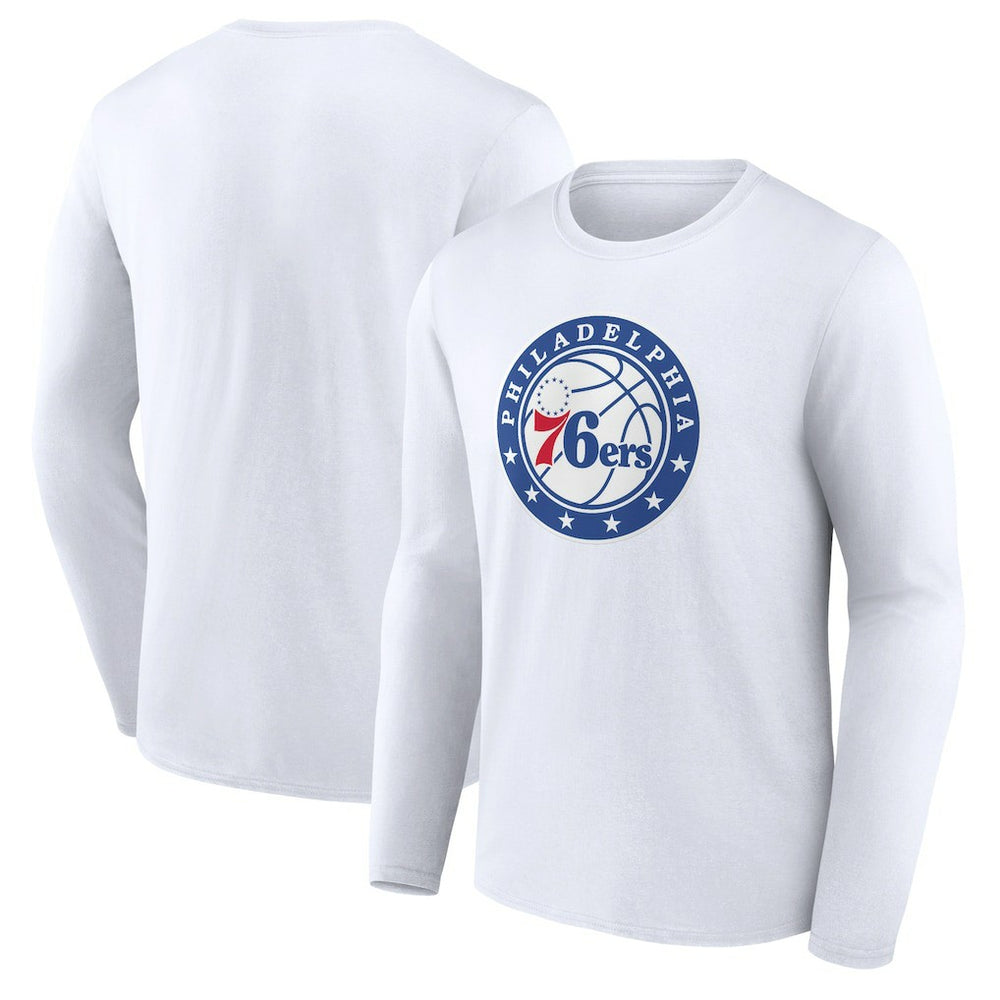 Philadelphia 76ers Alternate Logo Long Sleeve T-Shirt White