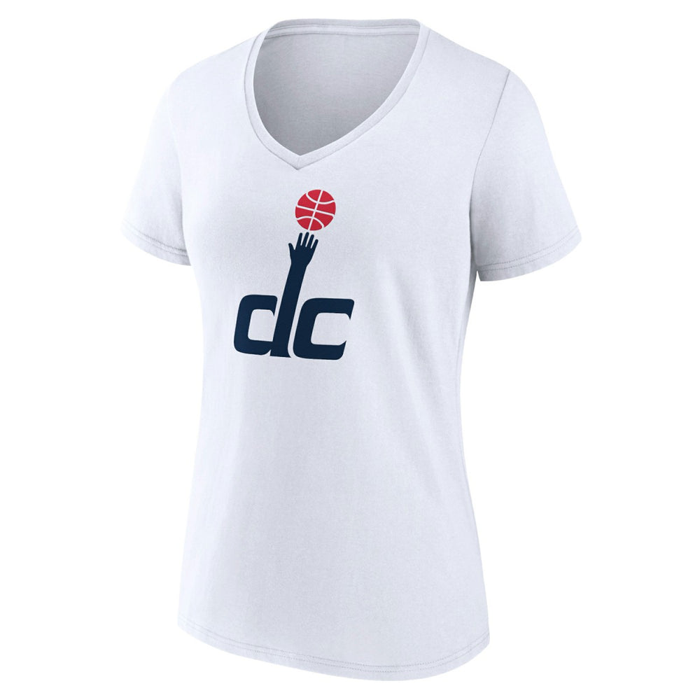 Washington Wizards Women's Alternate Logo V-Neck T-Shirt White