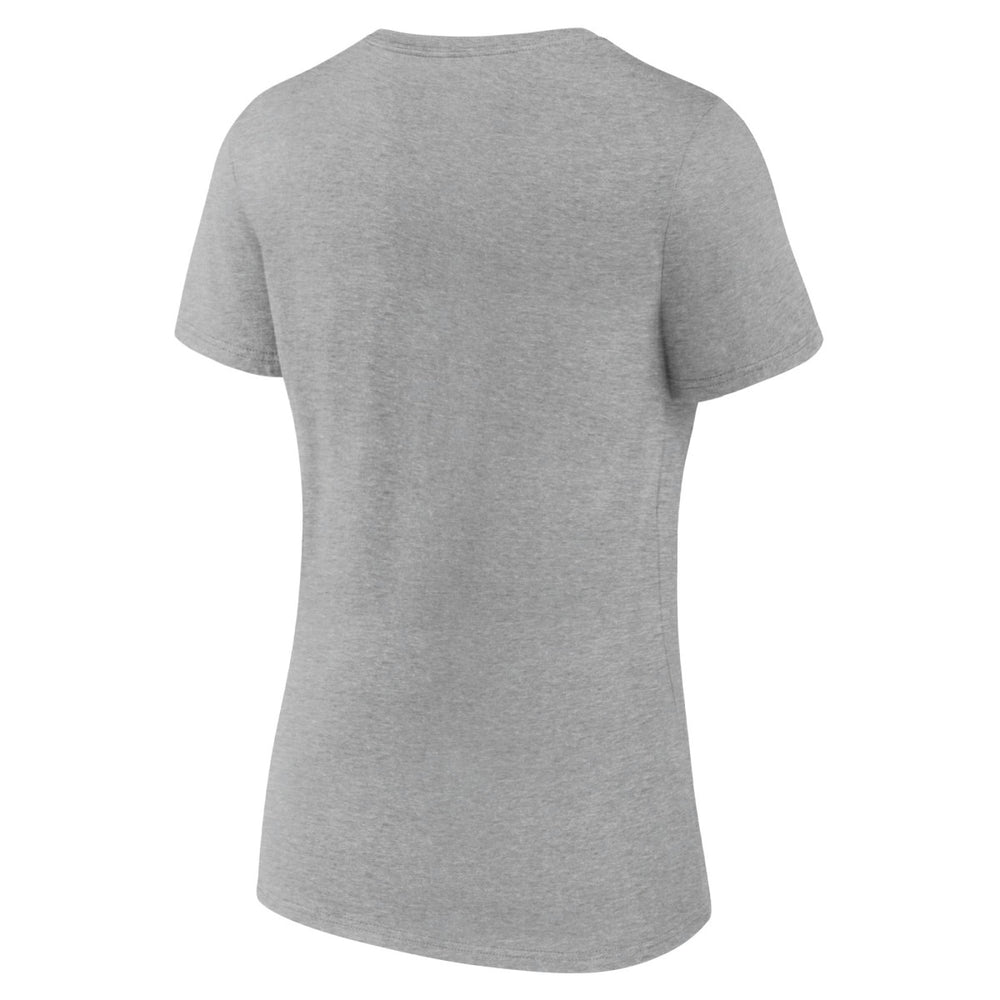 Miami Heat Women's Alternate Logo V-Neck T-Shirt Heather Gray