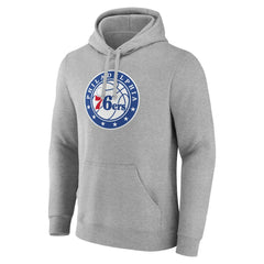 Philadelphia 76ers Alternate Logo Pullover Hoodie Gray