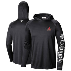 Arizona Diamondbacks Columbia Terminal Tackle Long Sleeve Hoodie T-Shirt - Black - Columbia Lifestyle