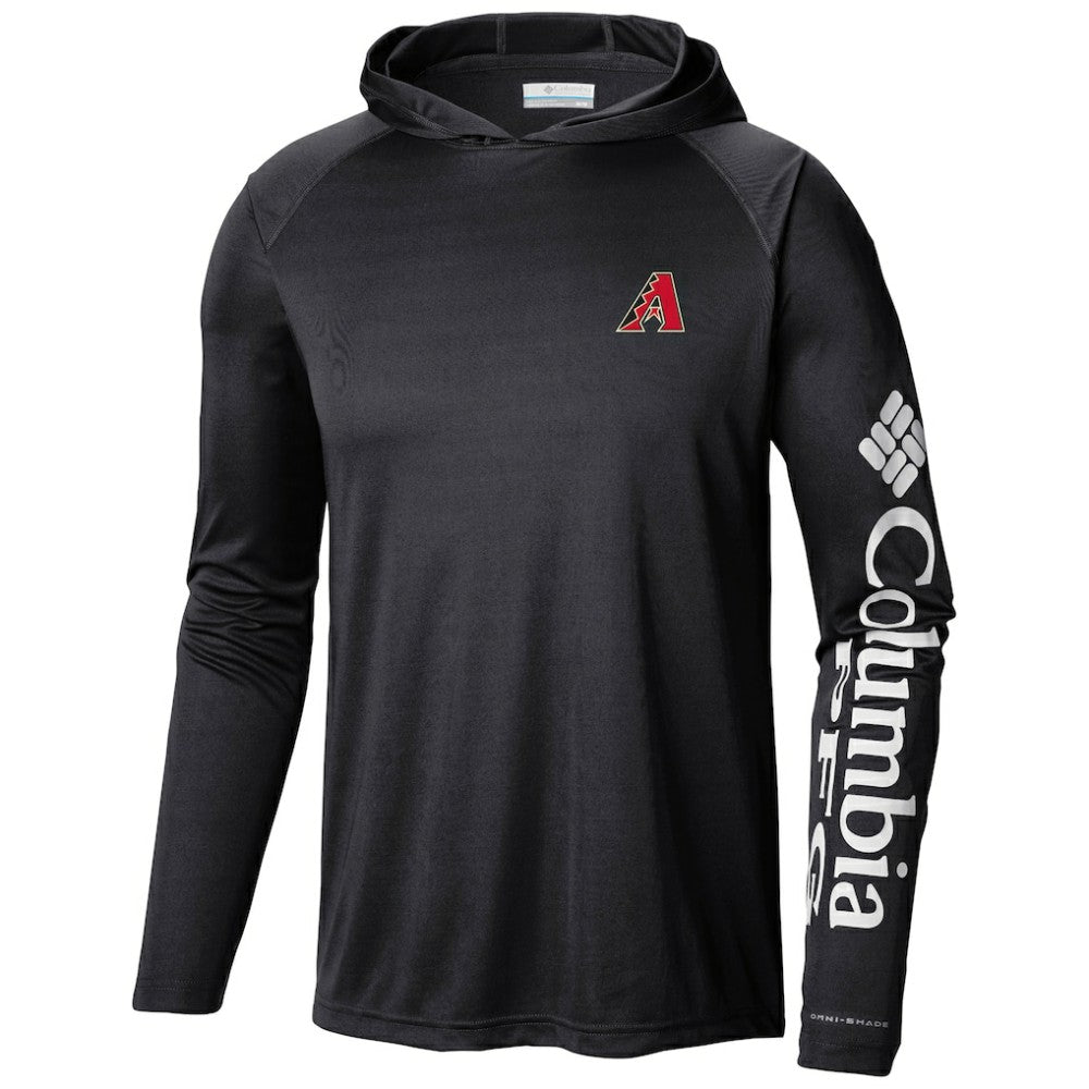 Arizona Diamondbacks Columbia Terminal Tackle Long Sleeve Hoodie T-Shirt - Black - Columbia Lifestyle