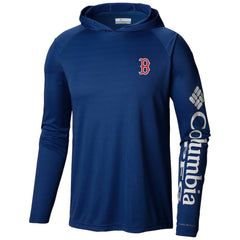 Boston Red Sox Columbia Terminal Tackle Long Sleeve Hoodie T-Shirt - Navy - Columbia Online
