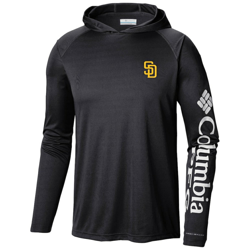 San Diego Padres Columbia Terminal Tackle Long Sleeve Hoodie T-Shirt - Black - Columbia Online
