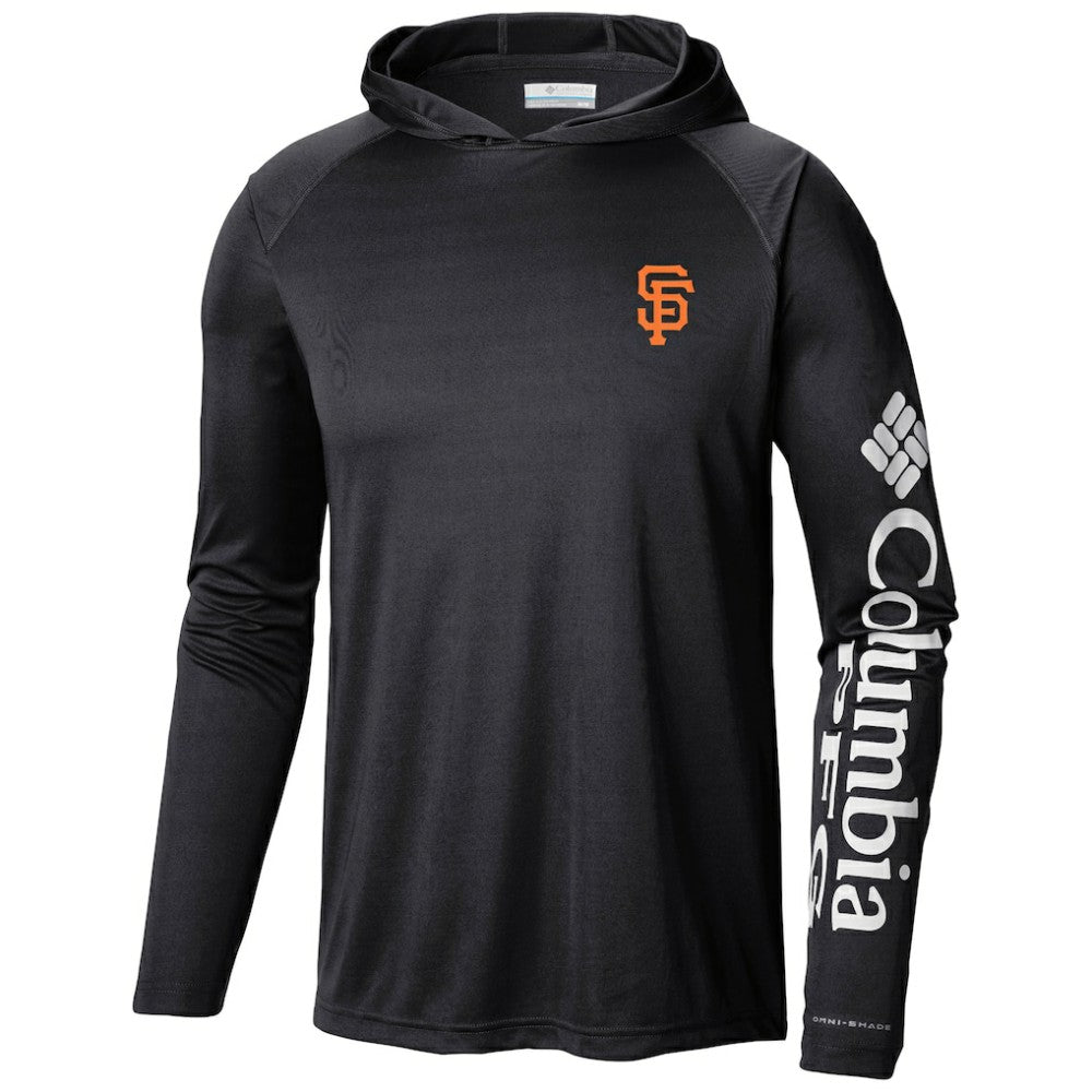 San Francisco Giants Columbia Terminal Tackle Long Sleeve Hoodie T-Shirt - Black - Columbia Discount