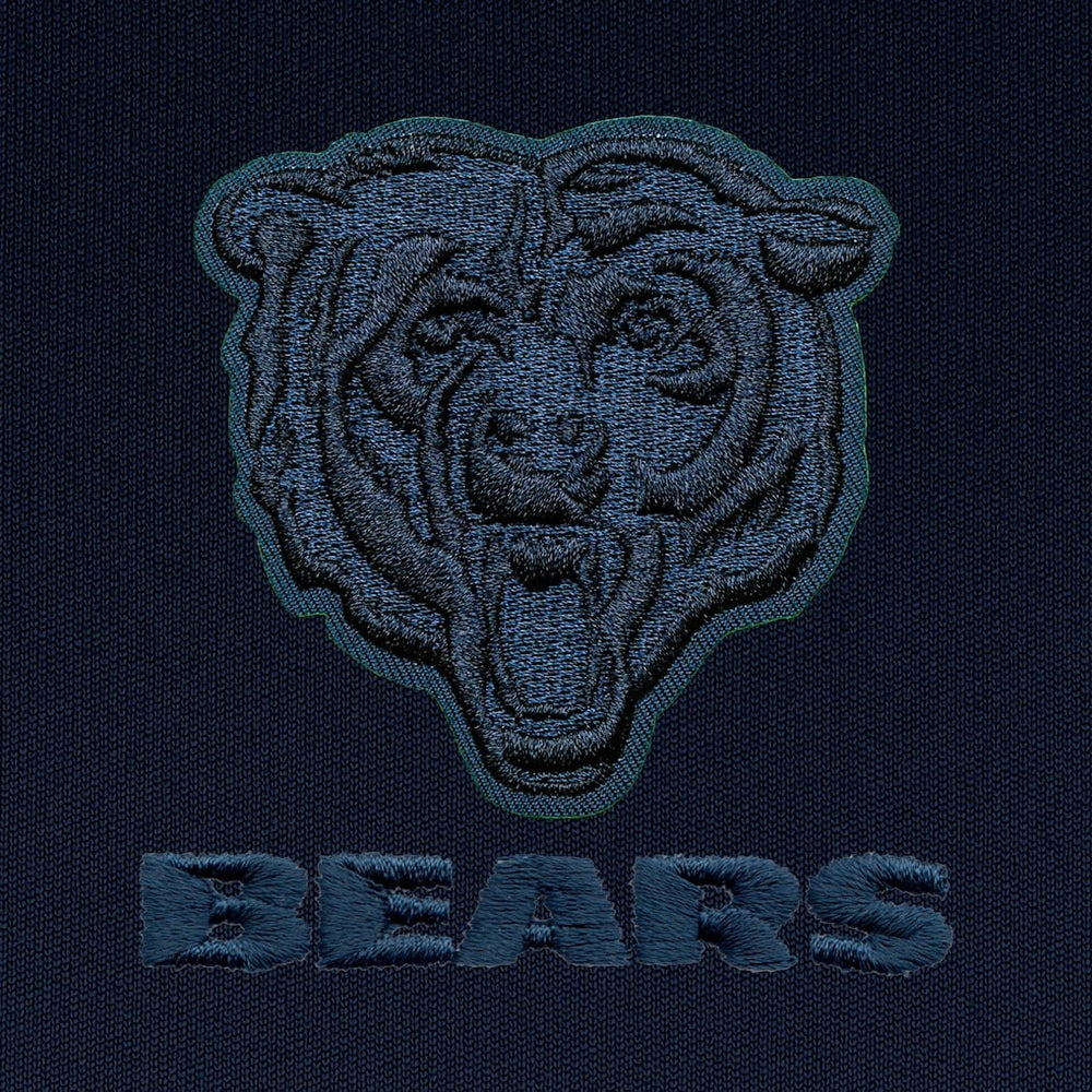 Chicago Bears Antigua Tonal Logo Generation Quarter-Zip Pullover Top Navy