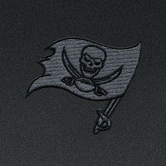 Tampa Bay Buccaneers Antigua Tonal Logo Tribute Quarter-Zip Pullover Top Charcoal