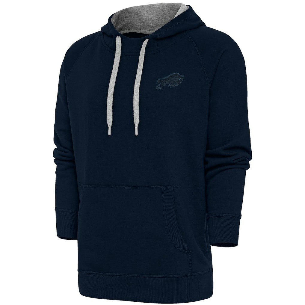 Buffalo Bills Antigua Tonal Logo Victory Pullover Hoodie Navy