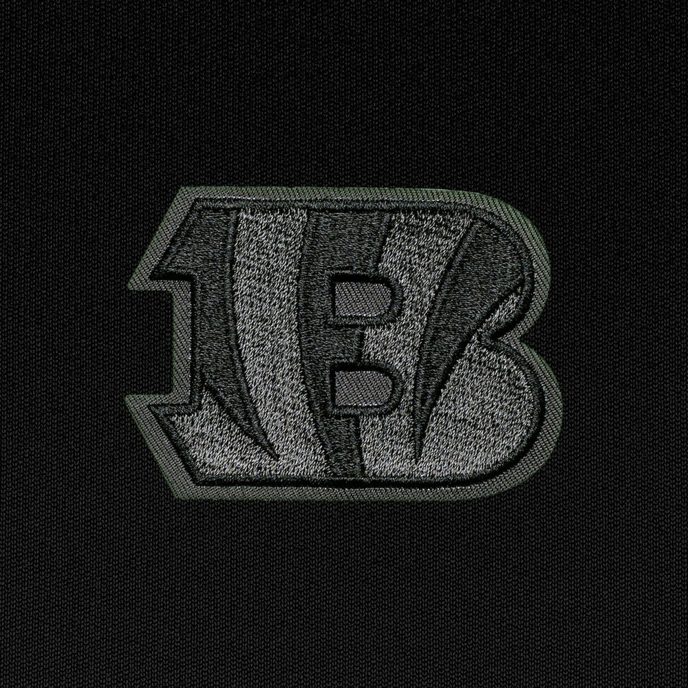 Cincinnati Bengals Antigua Tonal Logo Victory Pullover Hoodie Black
