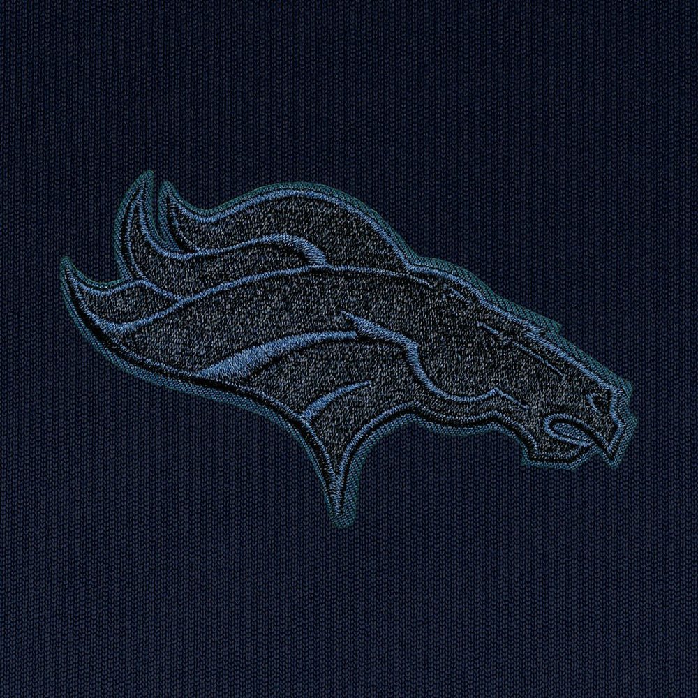 Denver Broncos Antigua Tonal Logo Victory Pullover Hoodie Navy