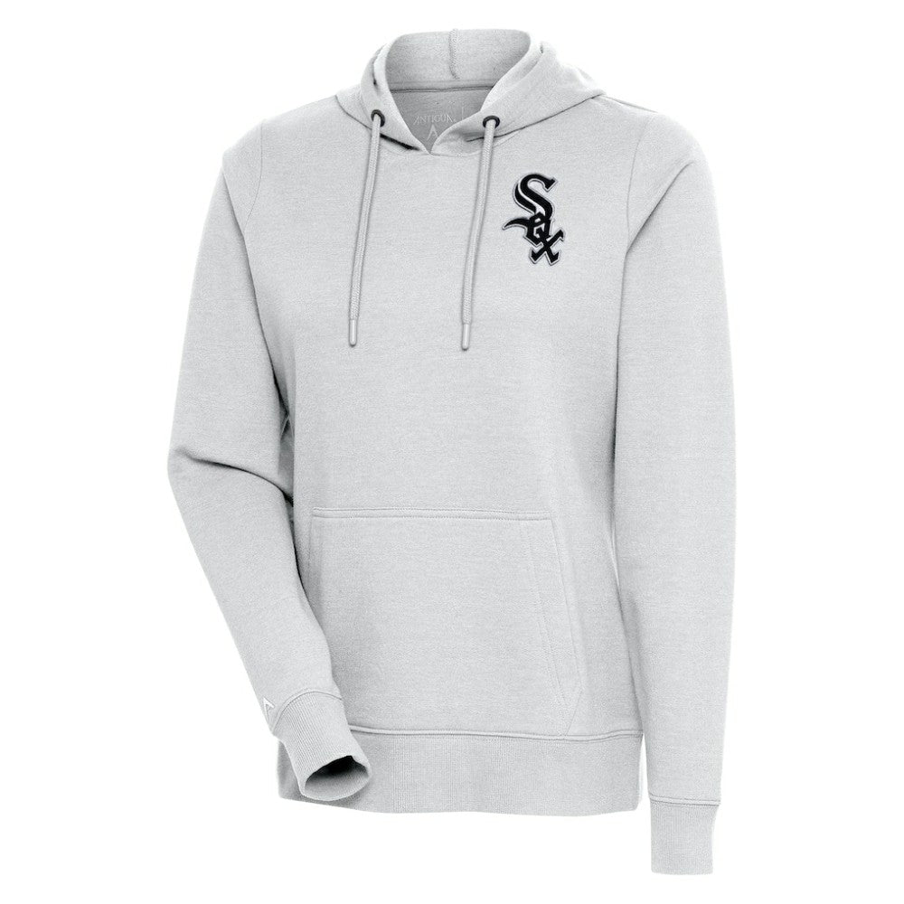 Chicago White Sox Antigua Women's Action Pullover Hoodie - Heather Gray - MLB on Sale