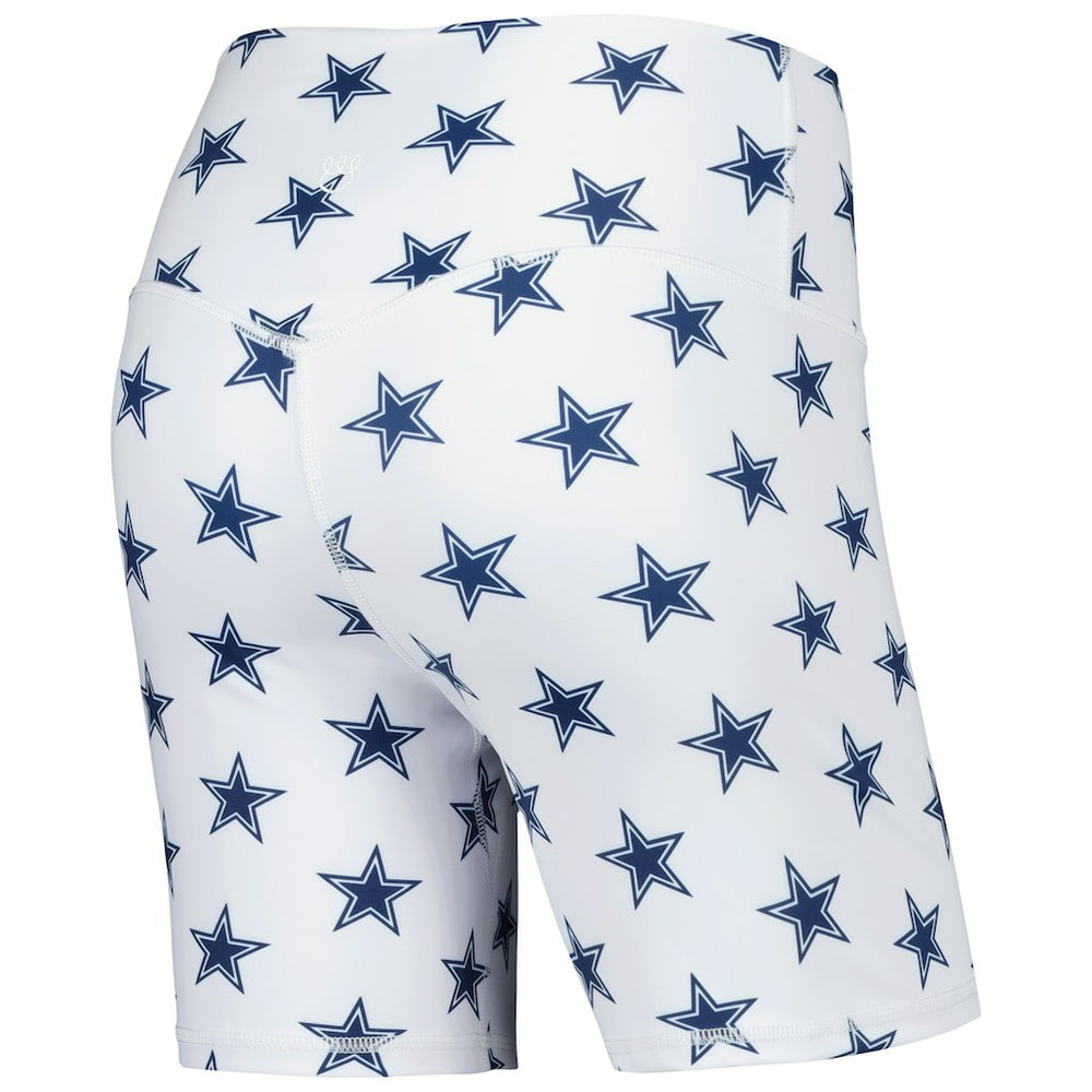 Dallas Cowboys Women's Allover Print Biker Shorts White