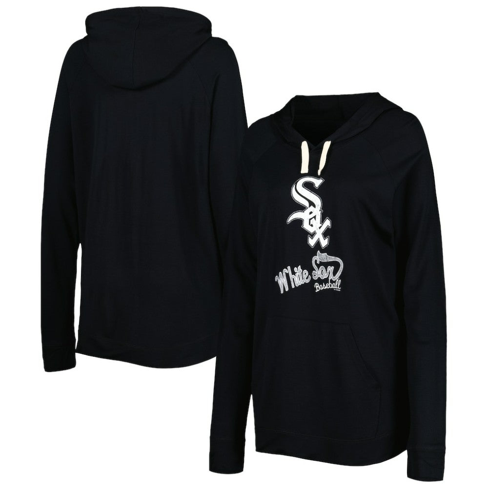 Chicago White Sox Touch Women's Pre-Game Raglan Pullover Hoodie - Black - MLB Lifestyle