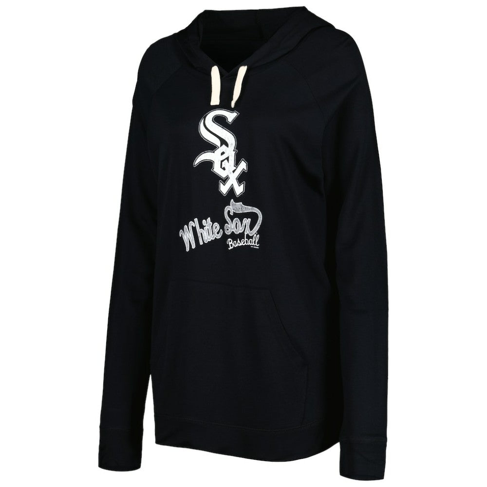 Chicago White Sox Touch Women's Pre-Game Raglan Pullover Hoodie - Black - MLB Lifestyle