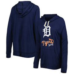 Detroit Tigers Touch Women's Pre-Game Raglan Pullover Hoodie - Navy - MLB Discount